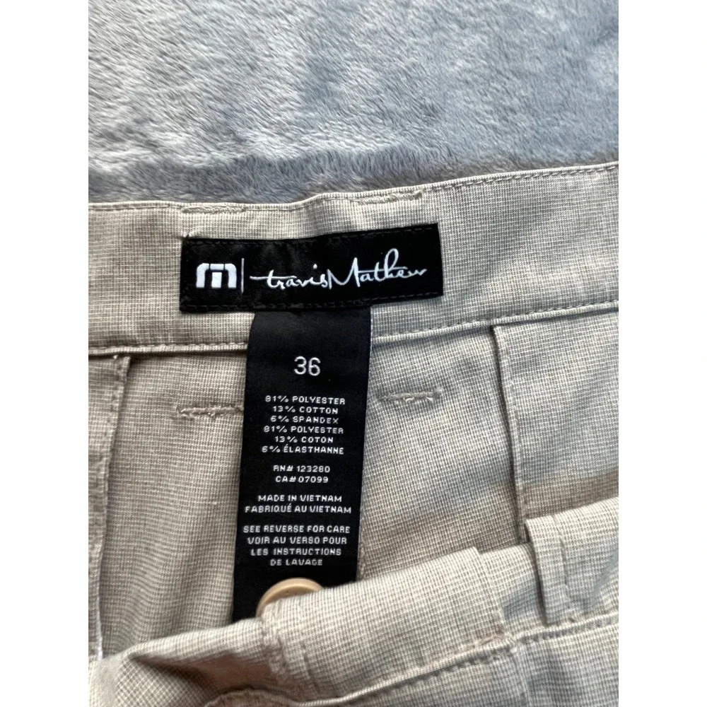 Travis Mathew Beck Mens Grey‎ Heather Performance Golf Shorts 1MM208 Size 36